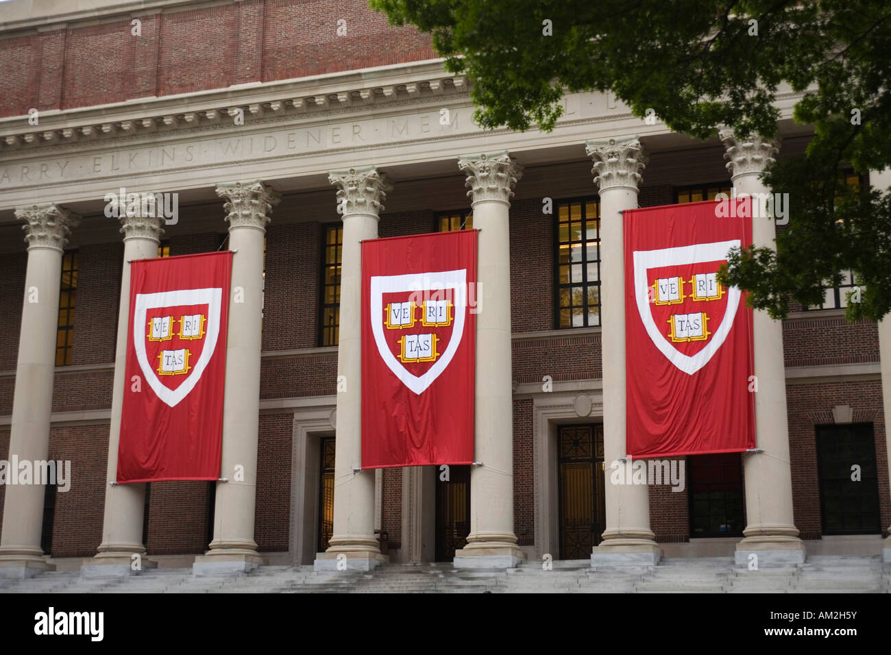 Harvard University Library in Harvard Yard Cambridge Massachusetts ...