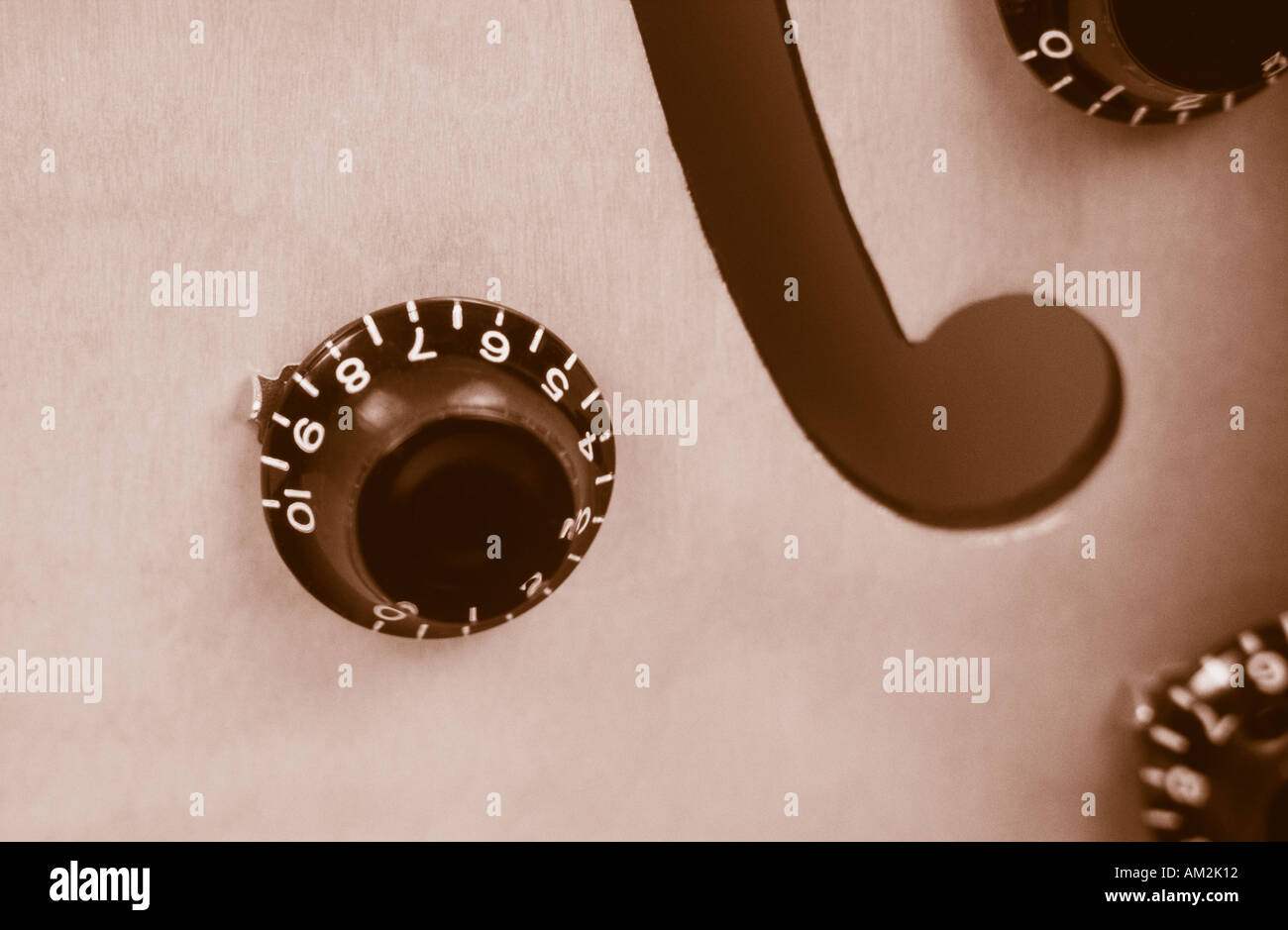 Detail of Gibson Guitar Stock Photo