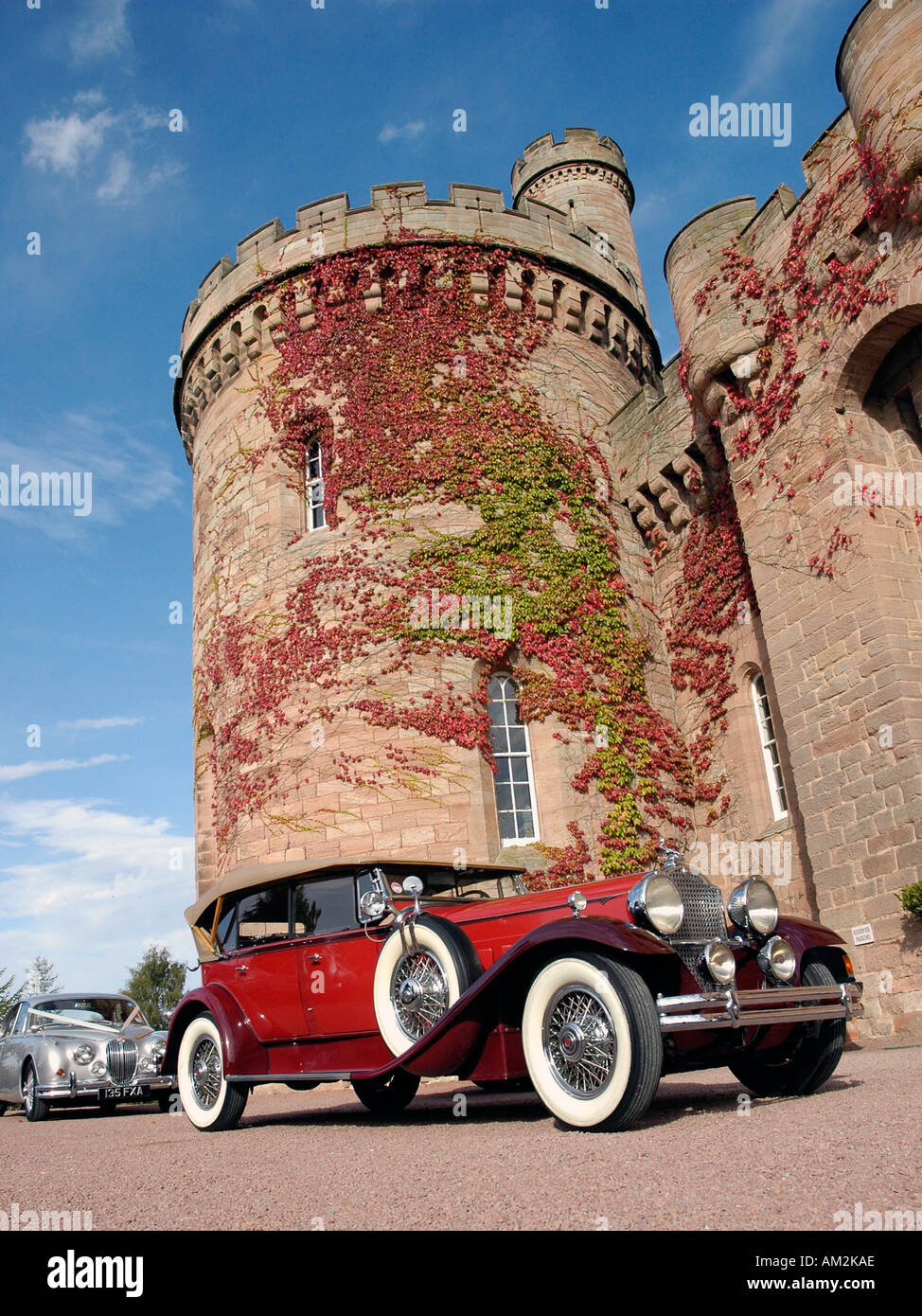Vintage American Car Dalhousie Castle Luxury Castle Hotel and Spa
