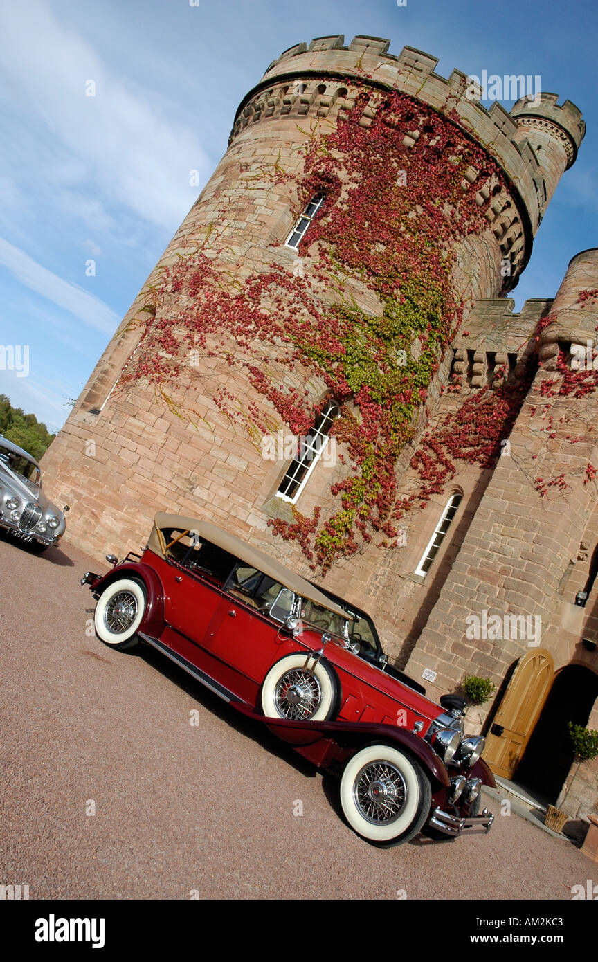 Vintage American Car Dalhousie Castle Luxury Castle Hotel and Spa