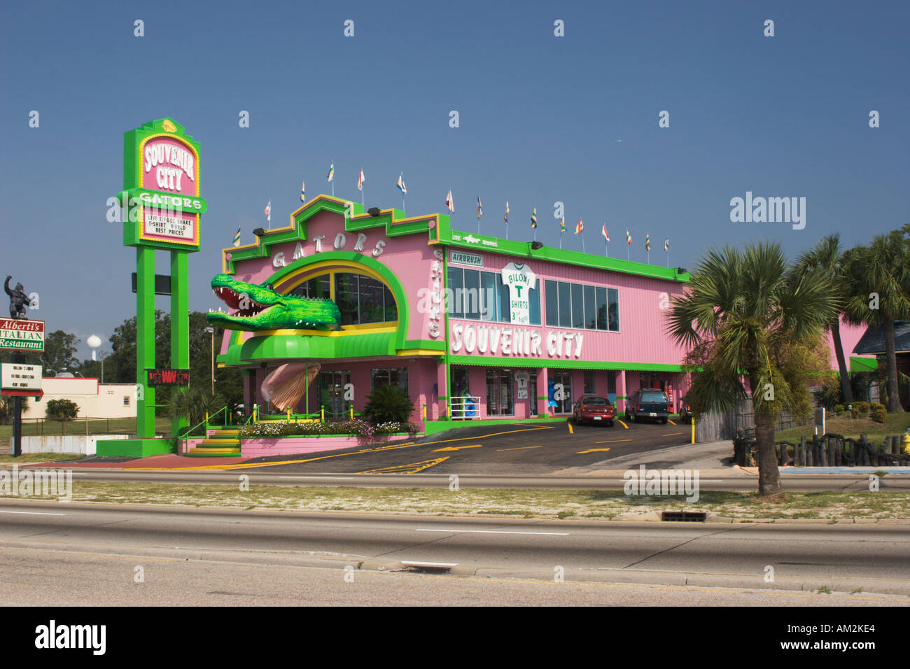 Souvenir and gift shop on Highway 90 before Hurricane Katrina in Biloxi