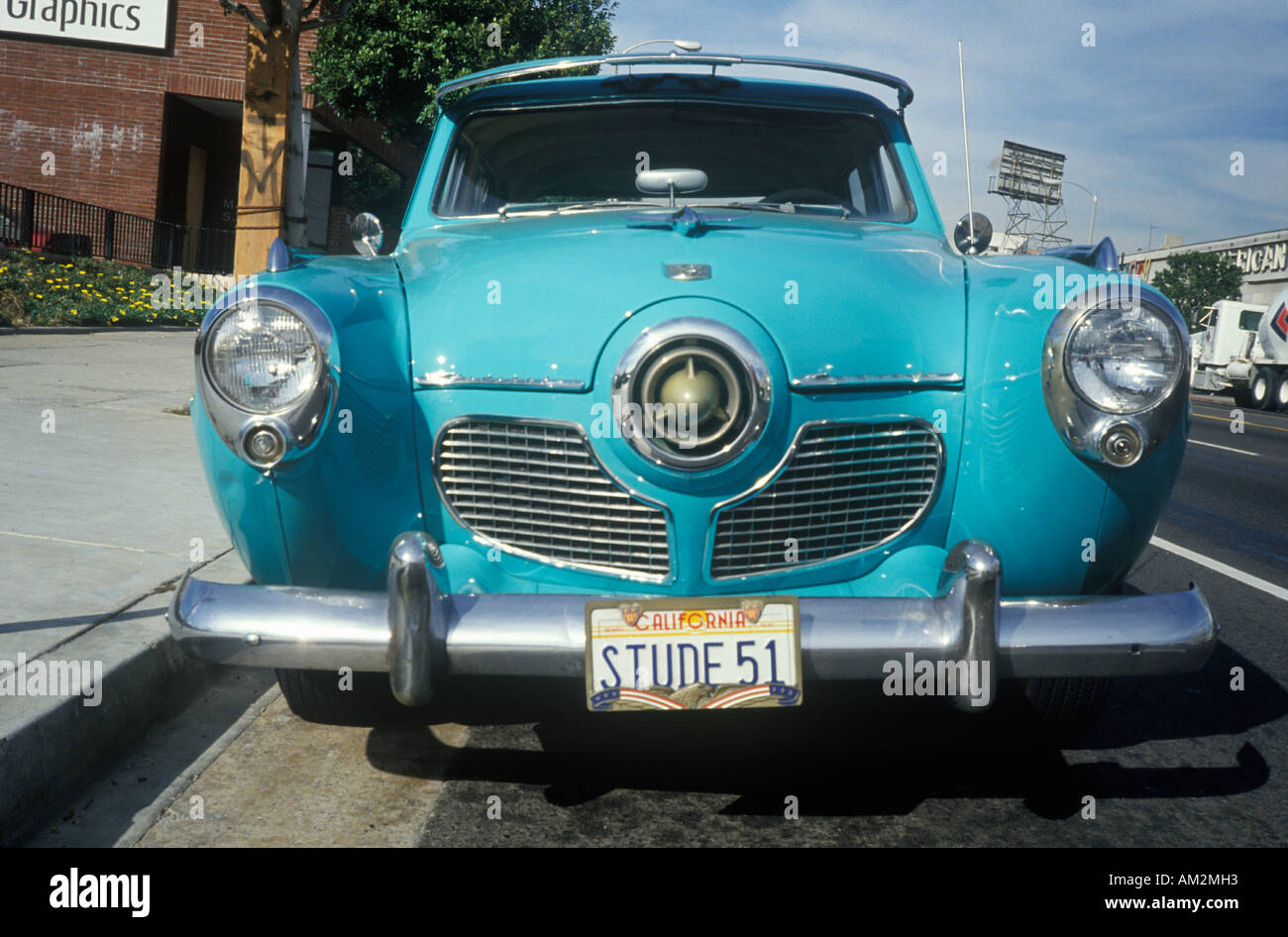 An old antique 1951 Studebaker in Los Angeles CA Stock Photo