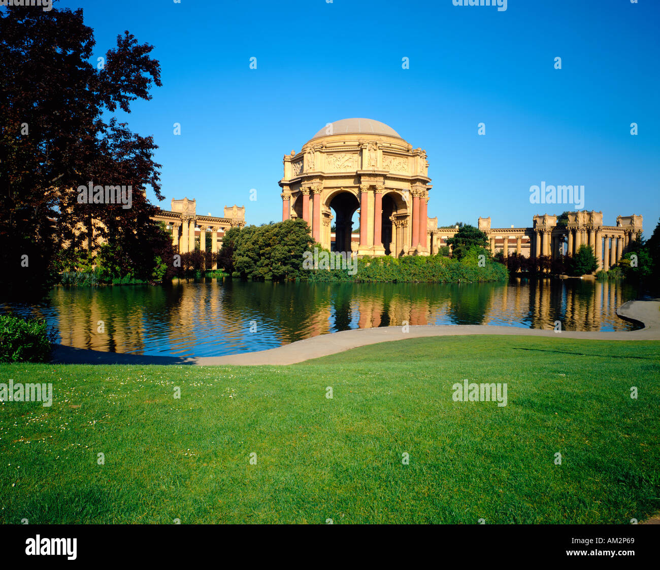 Palace of Fine Arts in San Francisco California USA Stock Photo