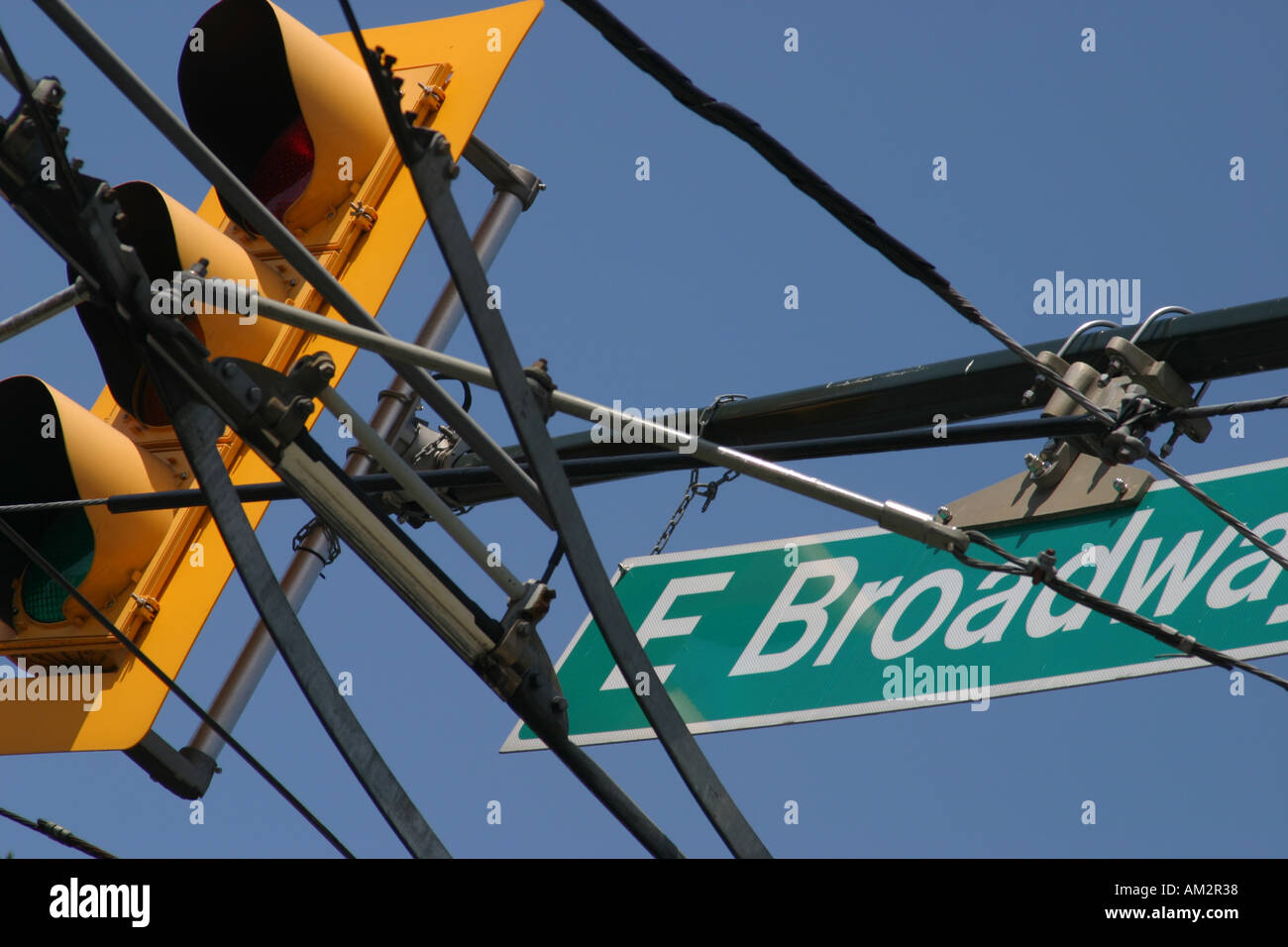 traffic lights in vancouver Stock Photo