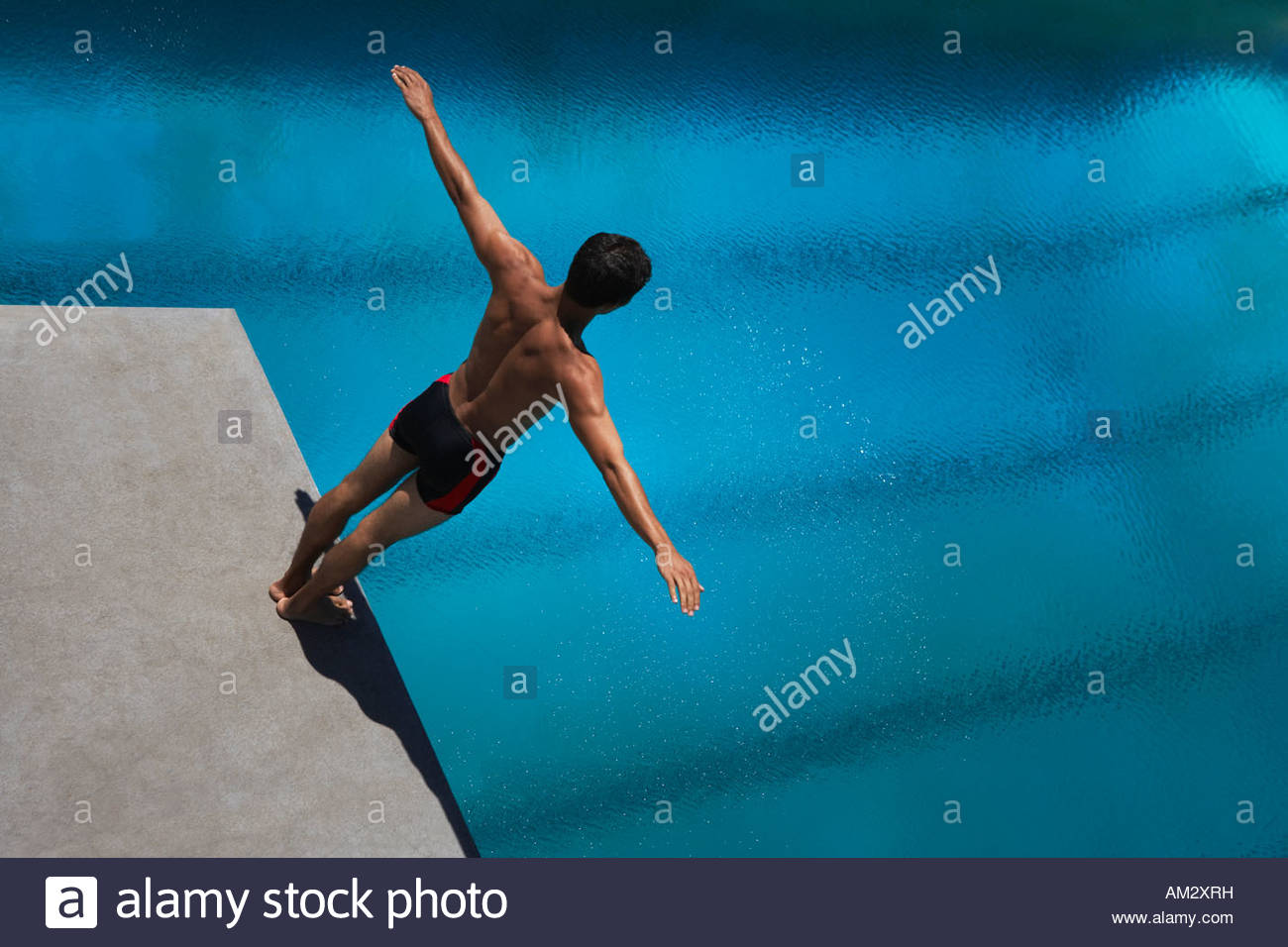 Diving Board Swimming Pool Stock Photos & Diving Board Swimming Pool