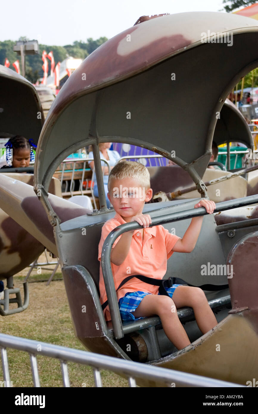 georgia county fair 7 boy, ride, child, male, young Stock Photo - Alamy