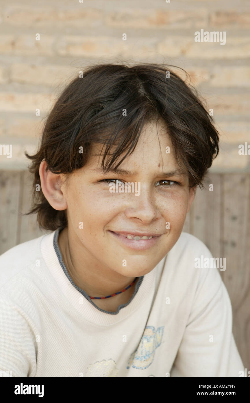 Portrait of a boy, Paraguay, South America Stock Photo