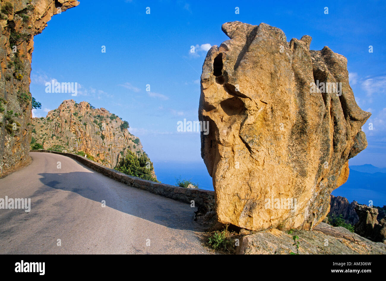 France, Corse du Sud, Golfe de Porto, Calanches of Piana village, labelled Les Plus Beaux Villages de France Stock Photo