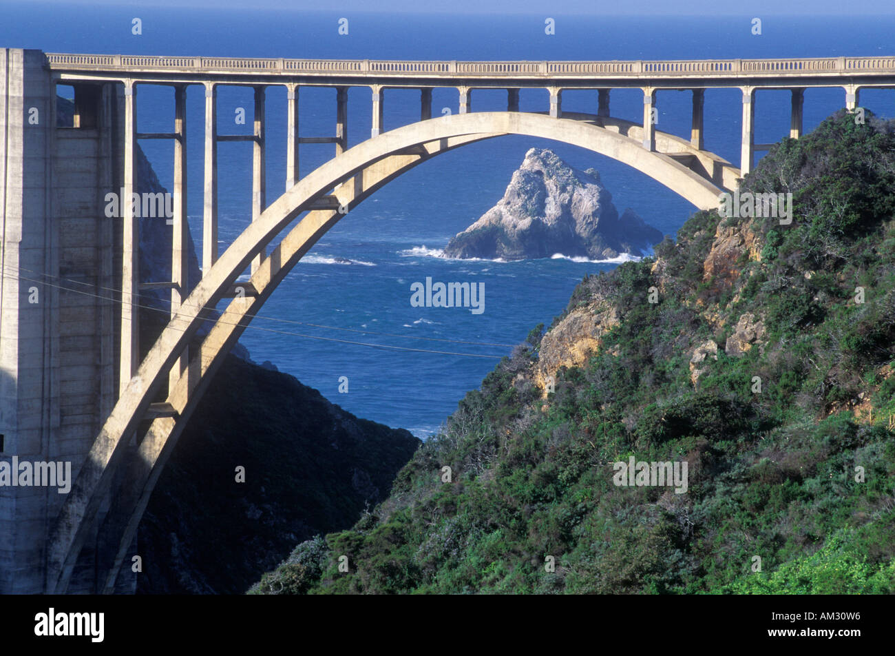 The Bixby Bridge in Big Sur Northern California Stock Photo - Alamy