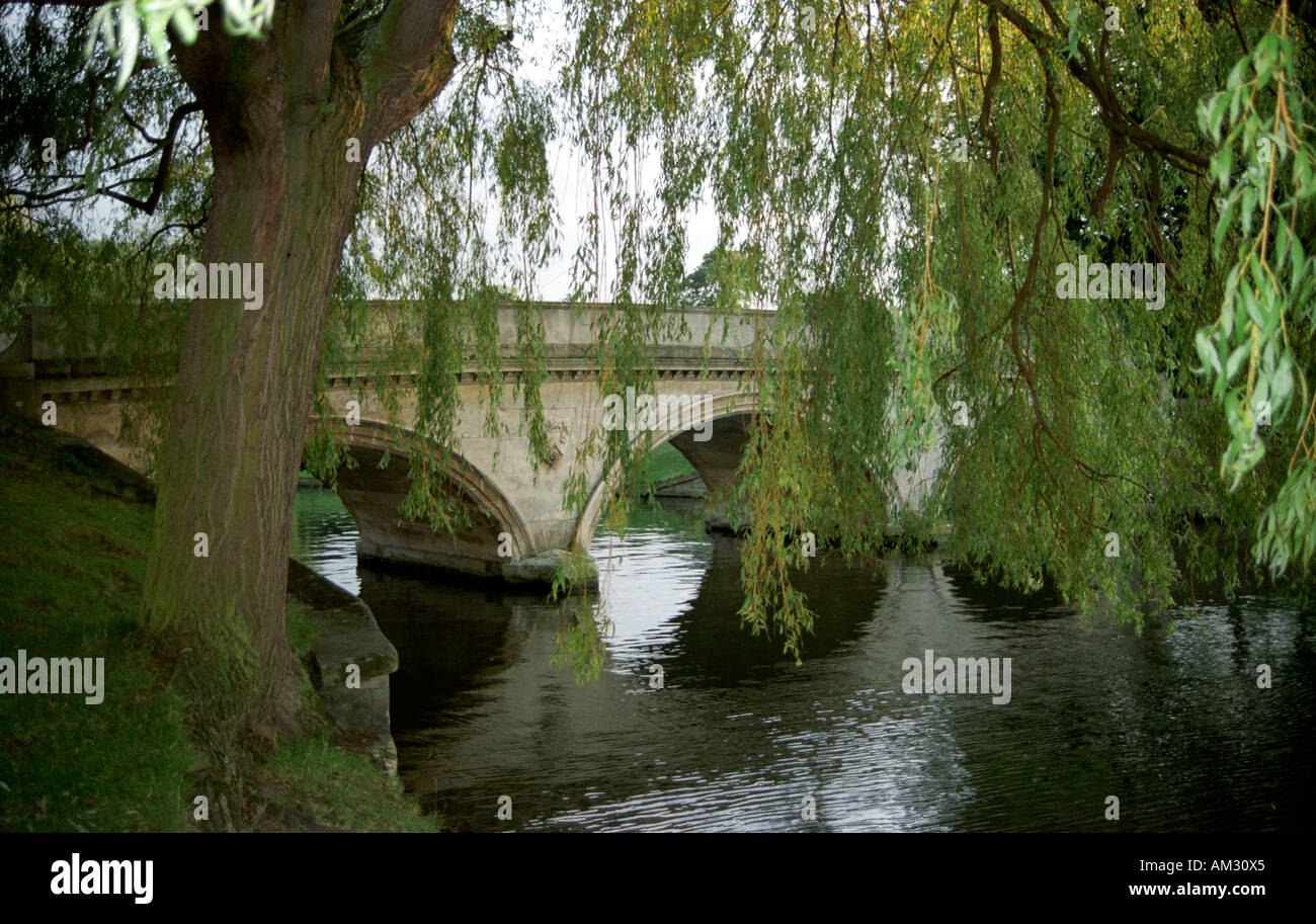Bridge over the River Cam in Cambridge Stock Photo