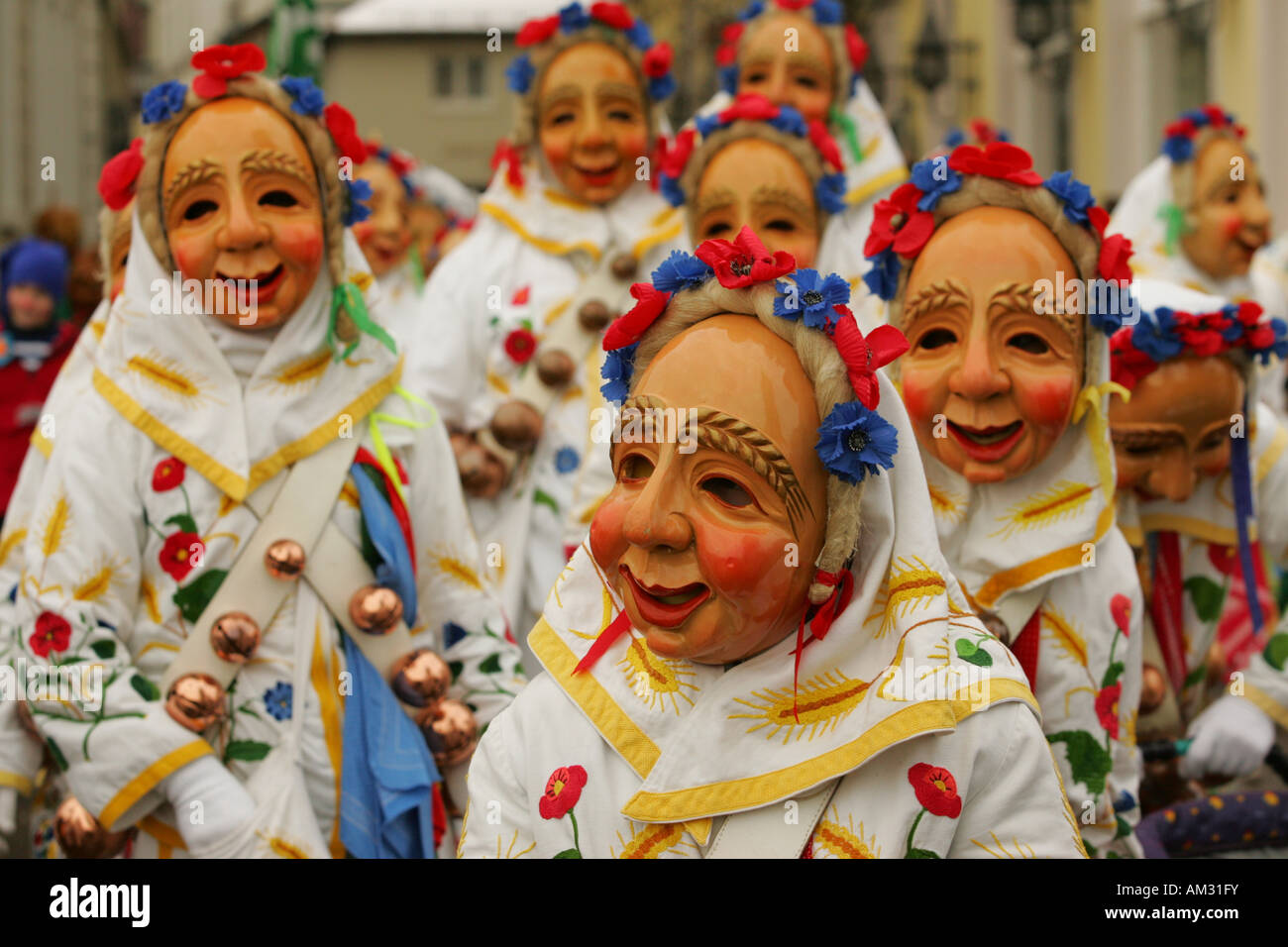 Swabian carnival, Lindau, Allgaeu, Bavaria, Germany Stock Photo