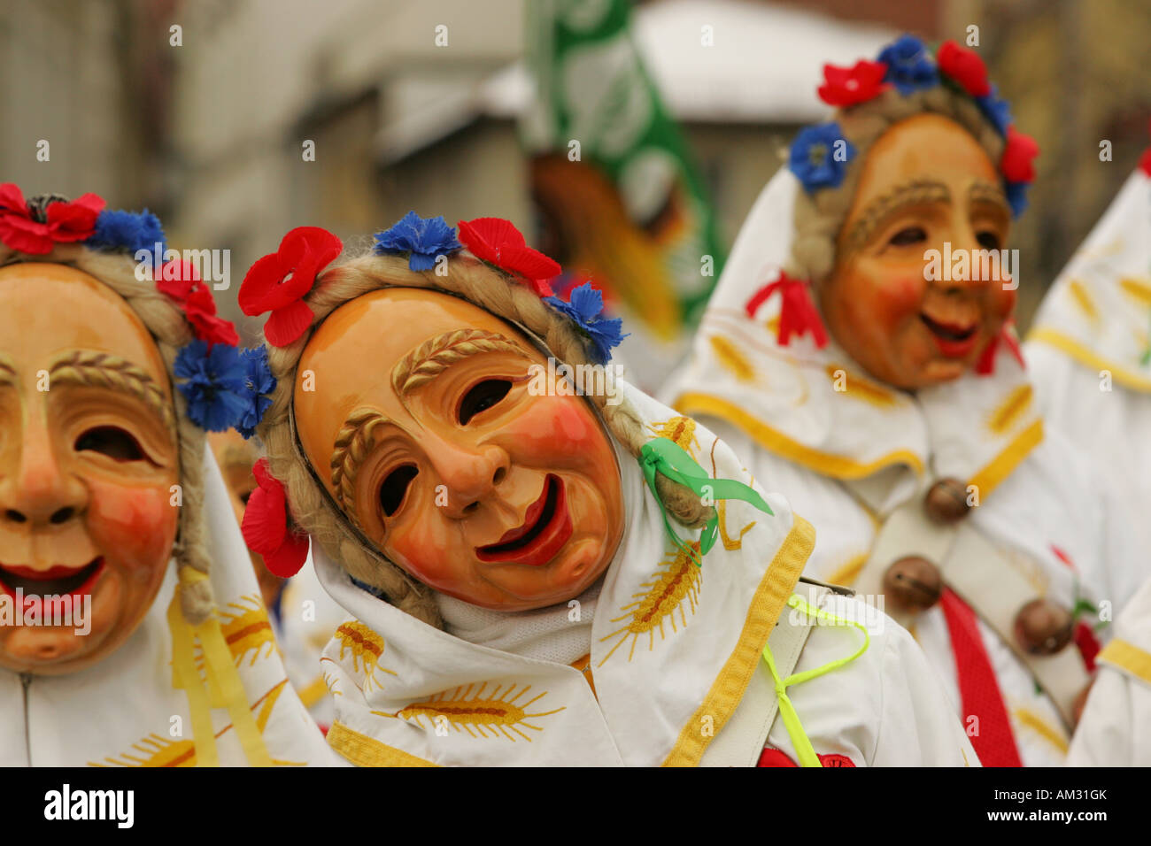 Swabian carnival, Lindau, Allgaeu, Bavaria, Germany Stock Photo