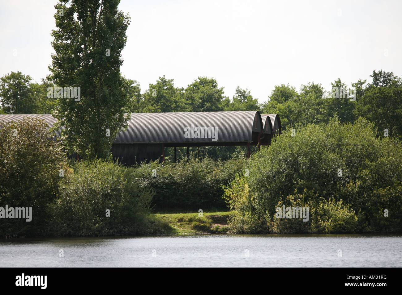 Barns made from Iron Sheeting 001 Stock Photo