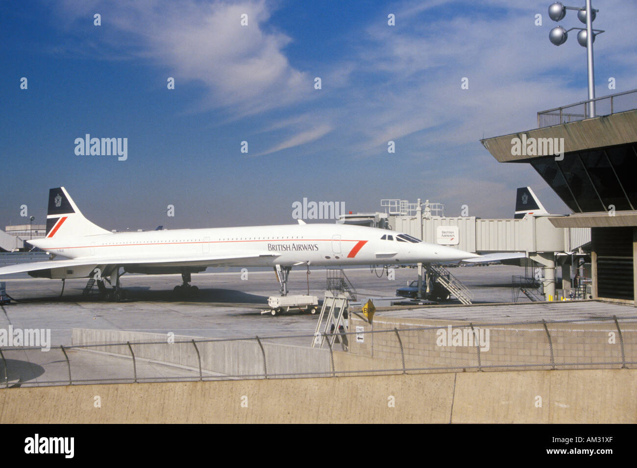 British Airways Supersonic Concorde jet at Kennedy Airport New York Stock Photo Alamy