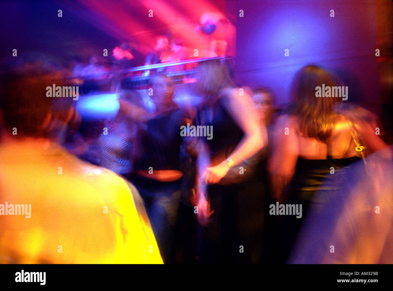 Discotheque scene at London club. Stock Photo