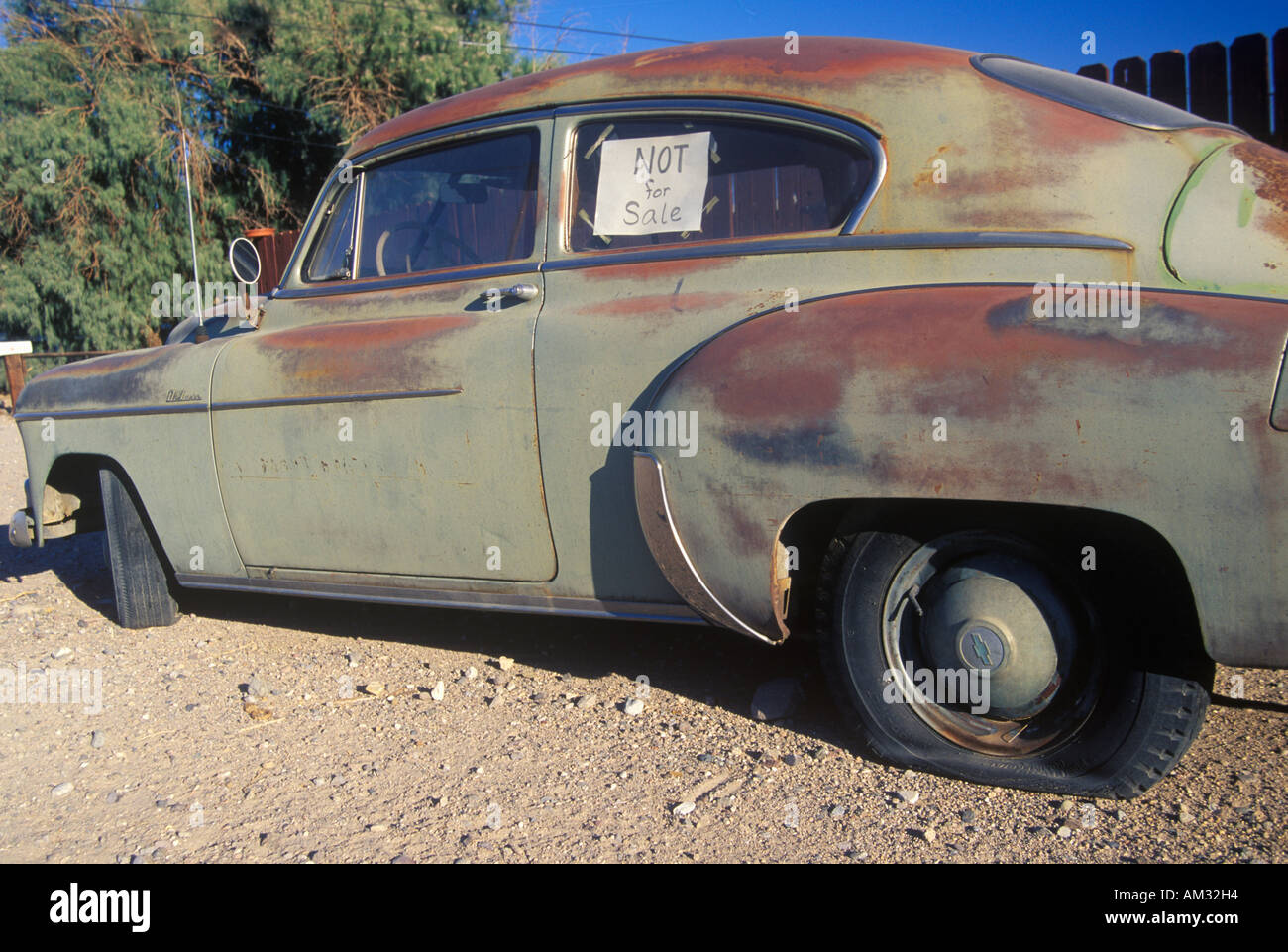 A not for sale used car in Barstow California Stock Photo Alamy