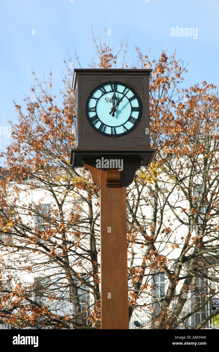 Clock tower at the Royal Crescent, Cheltenham, Cotswolds, UK Stock