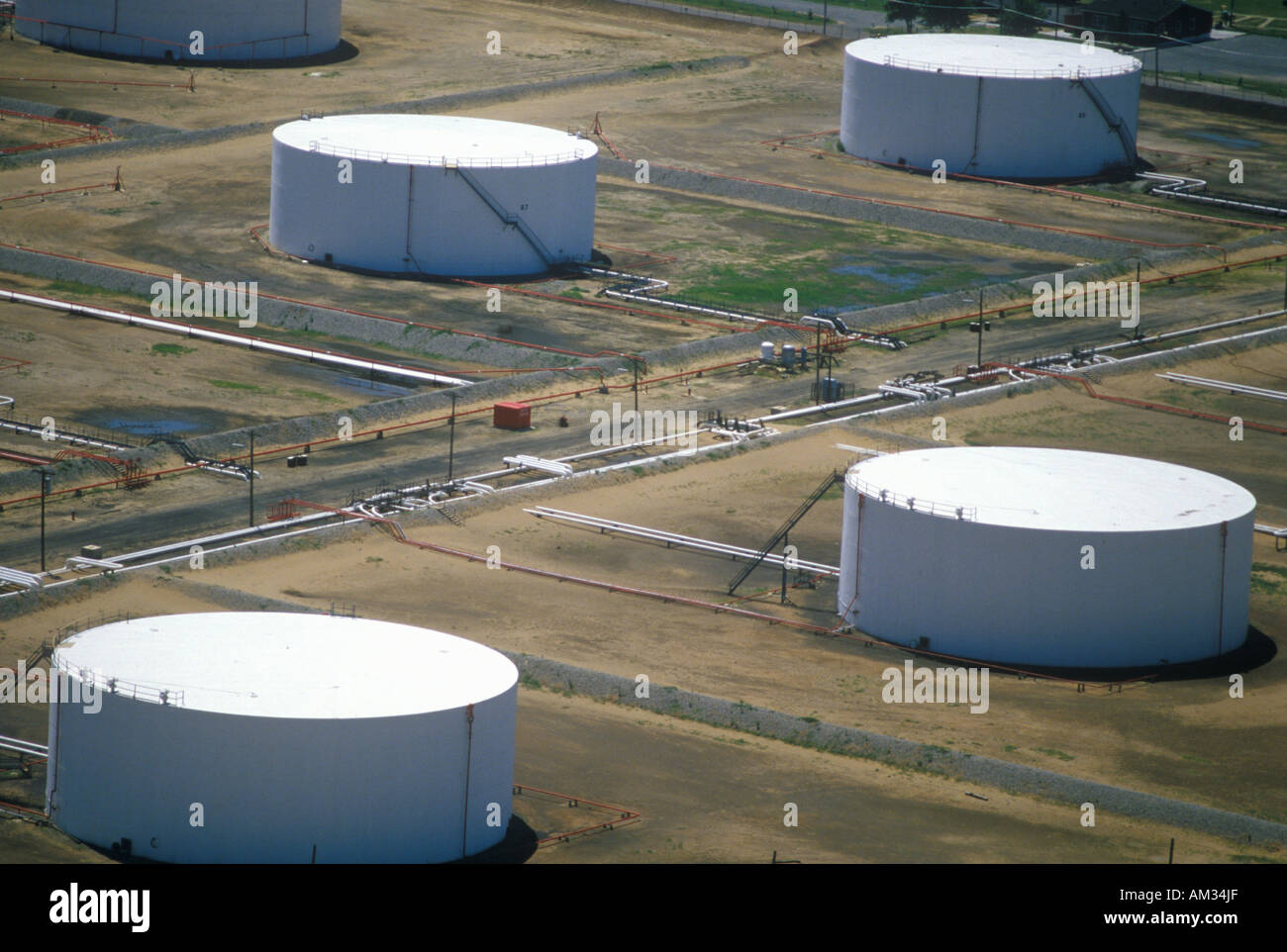 Oil tanks NJ Stock Photo Alamy