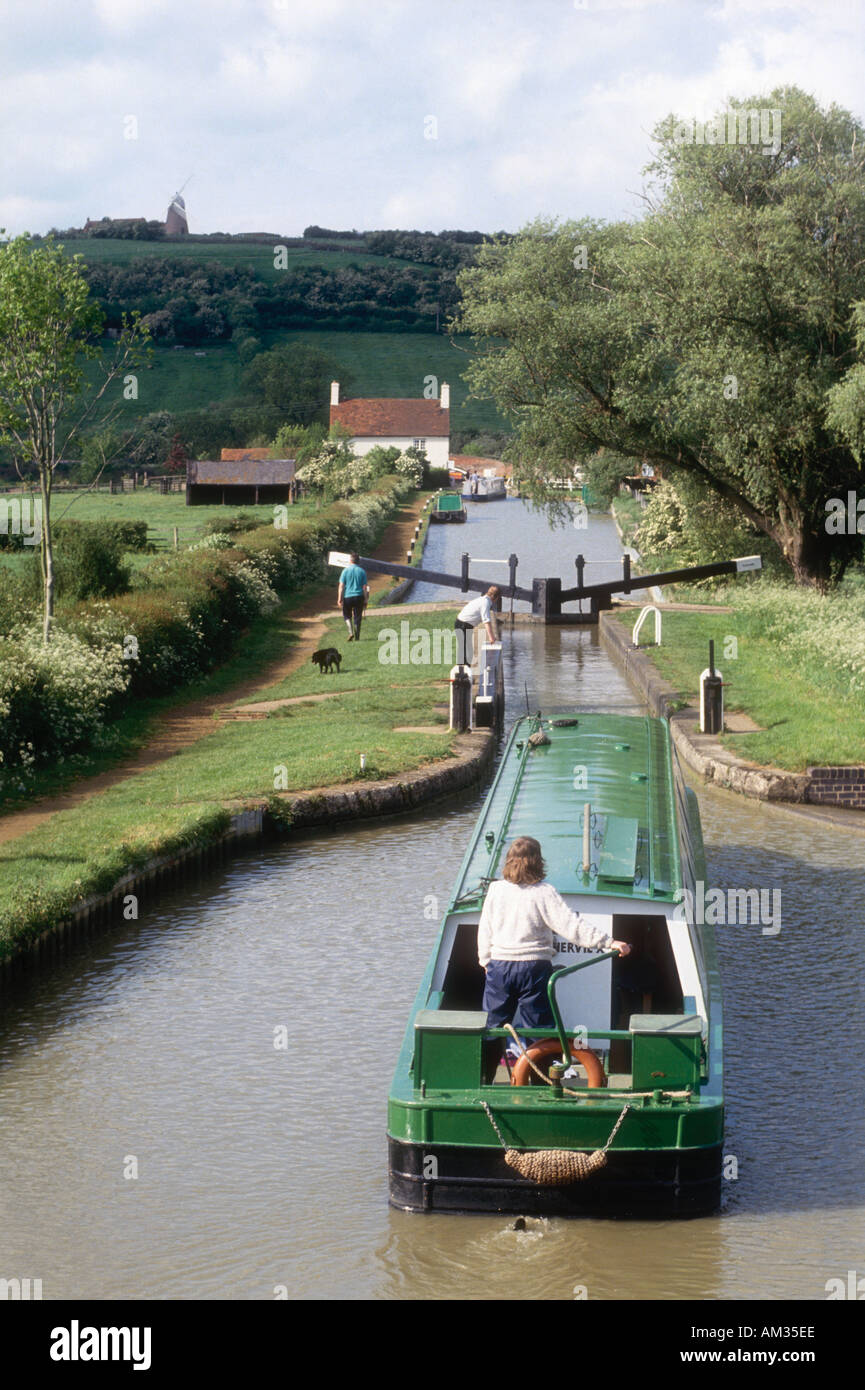 Female steering barge hi-res stock photography and images - Alamy