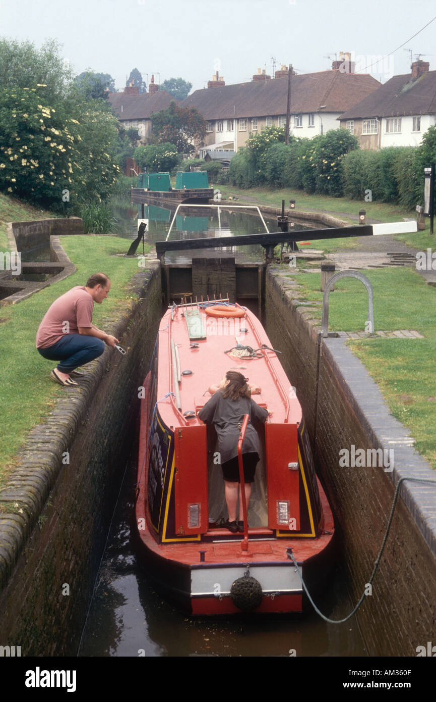 Female steering barge hi-res stock photography and images - Alamy