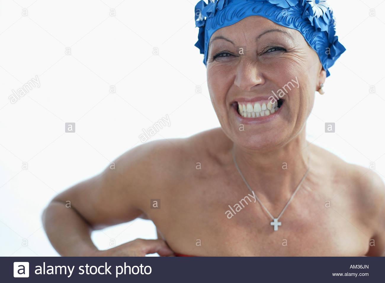 Bathing Cap Woman Stock Photos & Bathing Cap Woman Stock Images Alamy