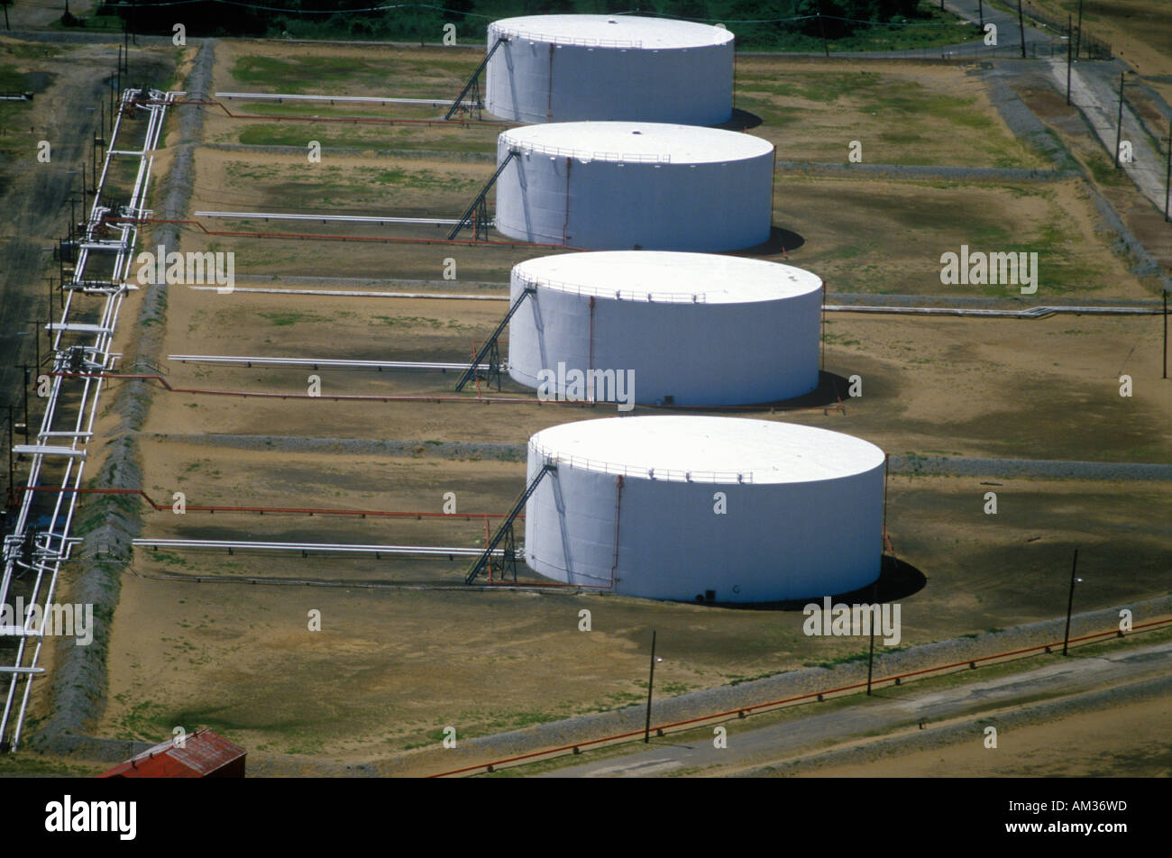 Oil tanks NJ Stock Photo Alamy