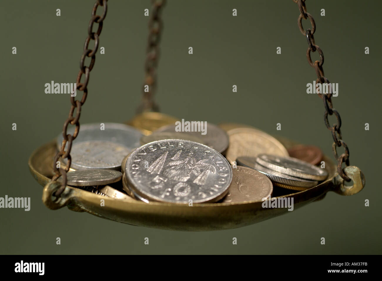 Weighing coins hi-res stock photography and images - Alamy