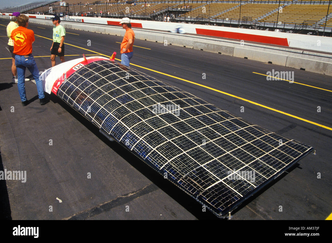 Solar Flair solar powered car at the Solar and Electric 500 AZ Stock Photo