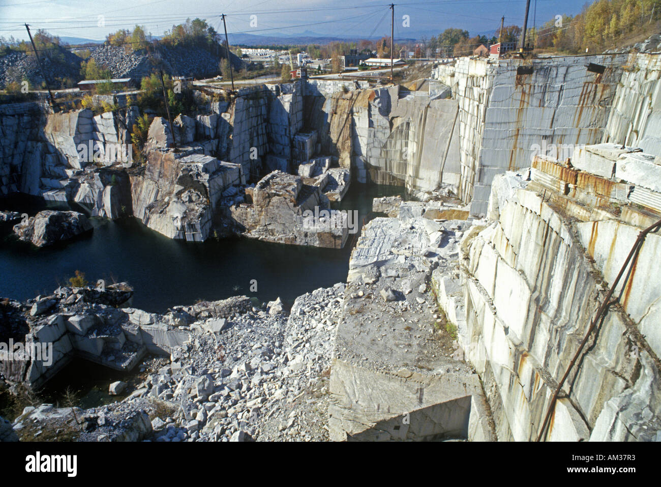 The largest monumental granite quarry in Barre VT Stock Photo Alamy