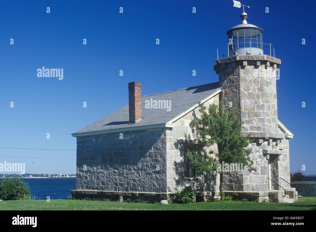 Old Lighthouse Museum in Stonington CT Stock Photo Alamy