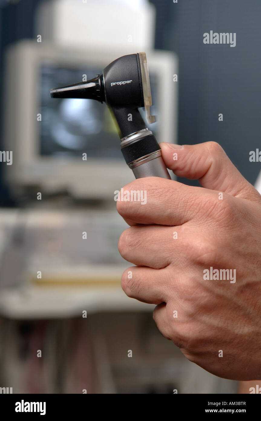 Medical ear scope device Stock Photo Alamy