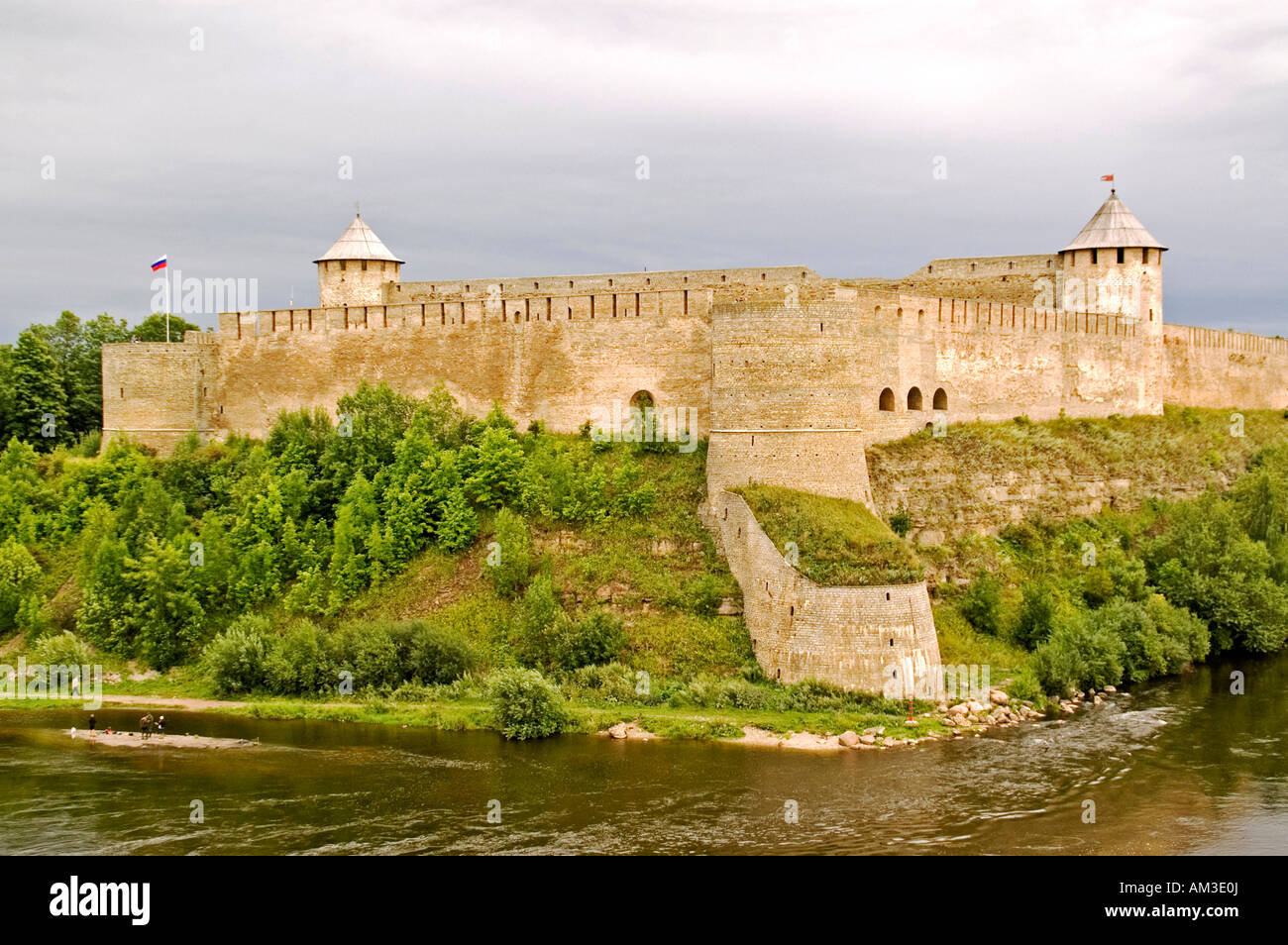 The Hermanns- Fort in Narva Esthonia Baltic States Stock Photo