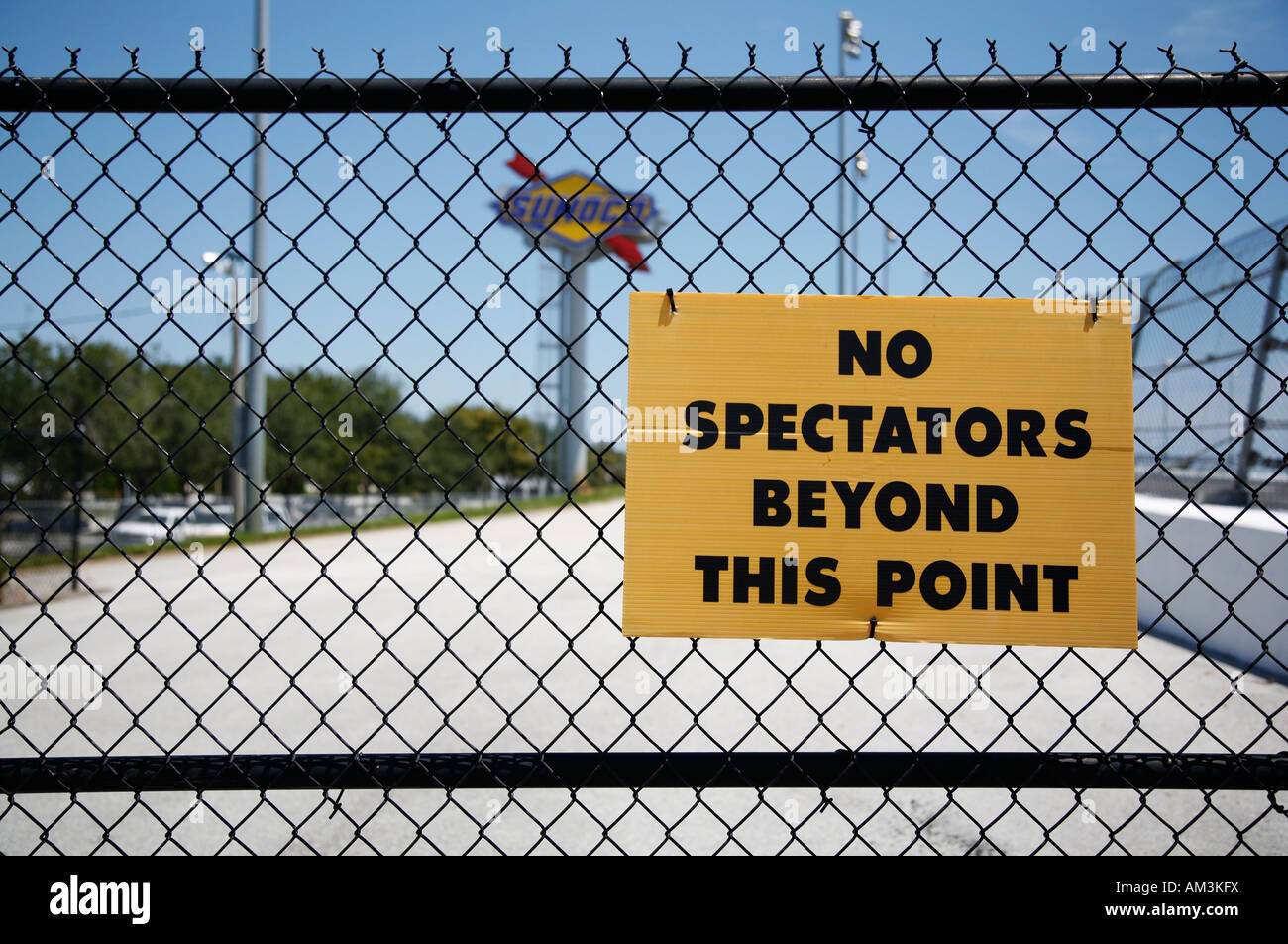 Warning Sign Security Fence High Resolution Stock Photography and
