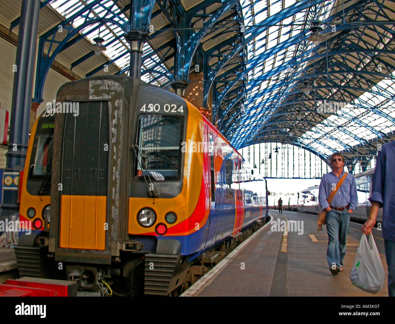 South West train Brighton Station East Sussex Stock Photo Alamy