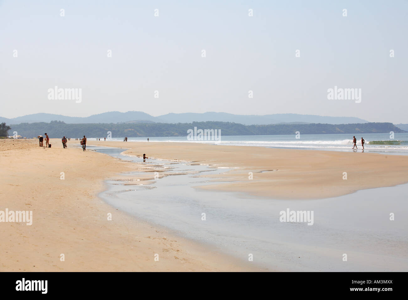 India South Goa A View Of Utorda Beach Stock Photo 15138241