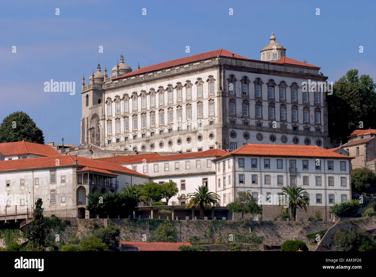 general view of Ribeira district Porto Portugal Stock Photo