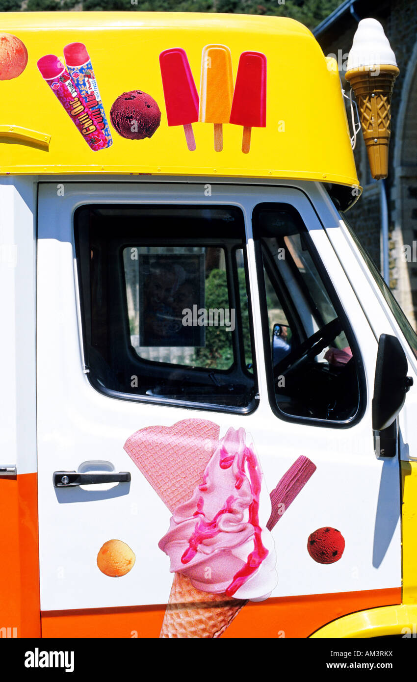 Cyprus, Polis, ice cream truck Stock Photo Alamy