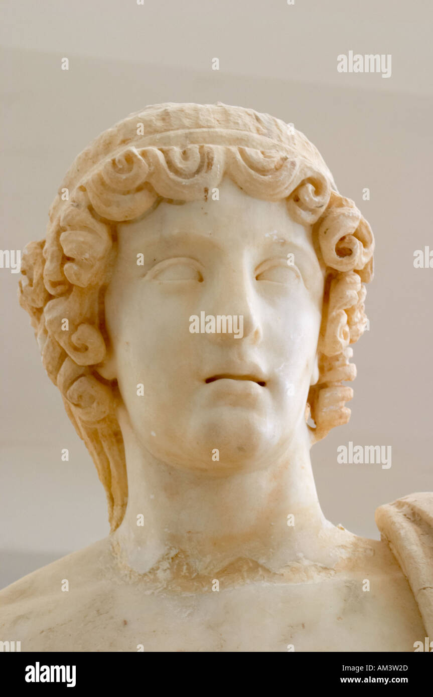 Roman Statue in Cyrene Museum Cyrene Libya Portrait Stock Photo - Alamy