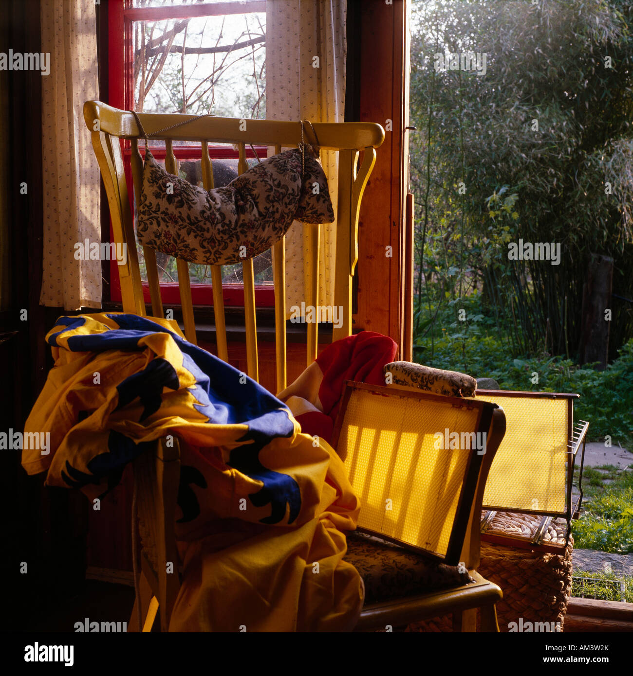 Shed Rocking Chair rocking chair and honeycomb in garden shed in garden near Hamburg ...