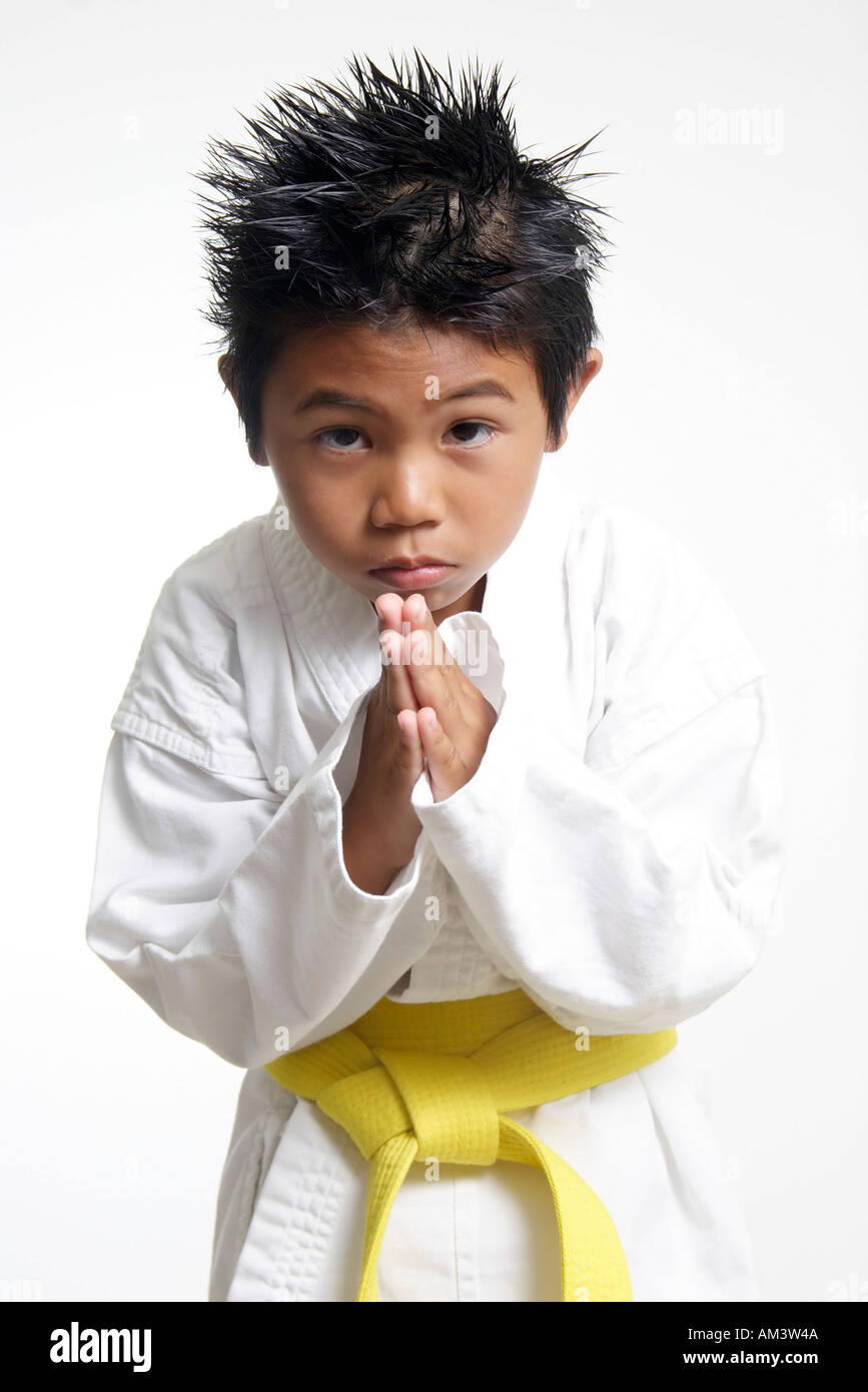 Young karate kid bowing hires stock photography and images Alamy
