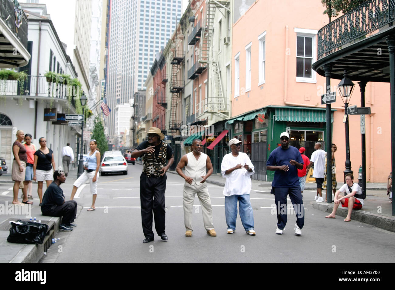 Street performers New Orleans LA Stock Photo Alamy