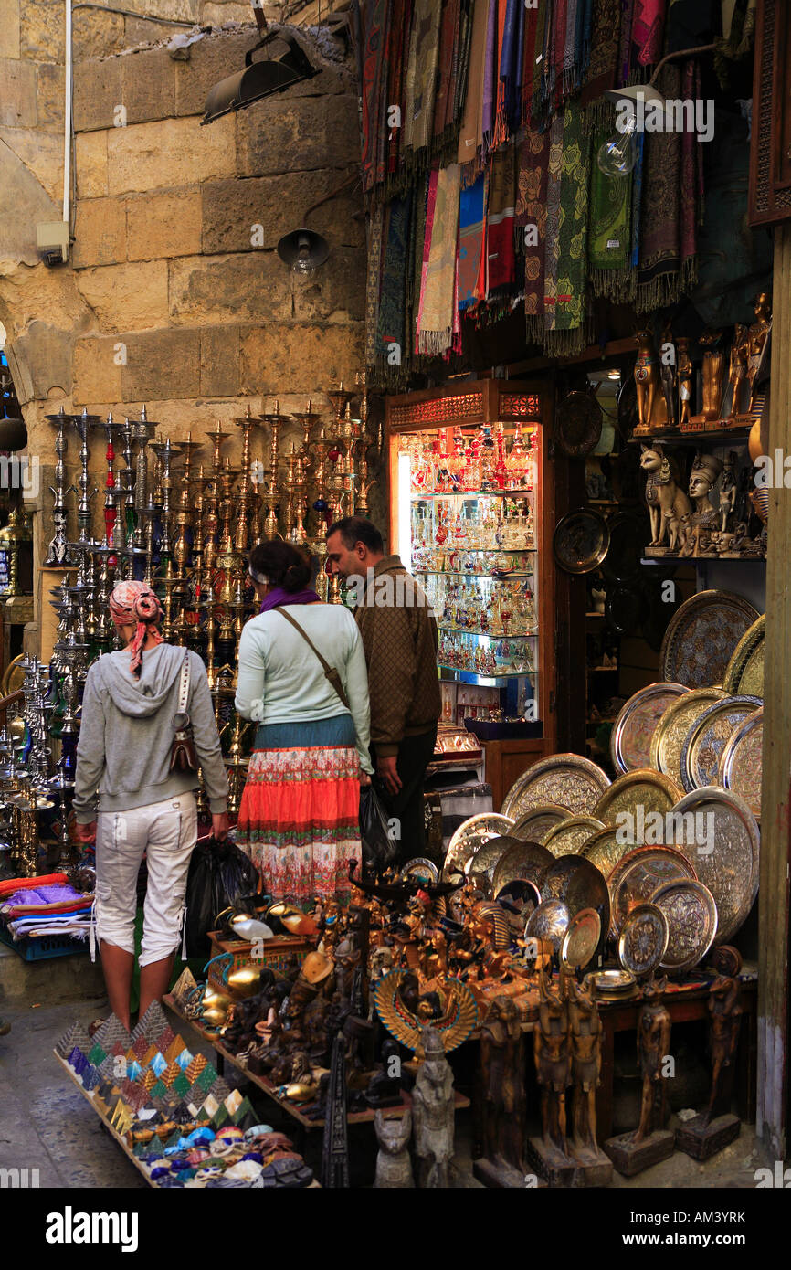 Egypt, Cairo, Khan El Khalili Souks Stock Photo