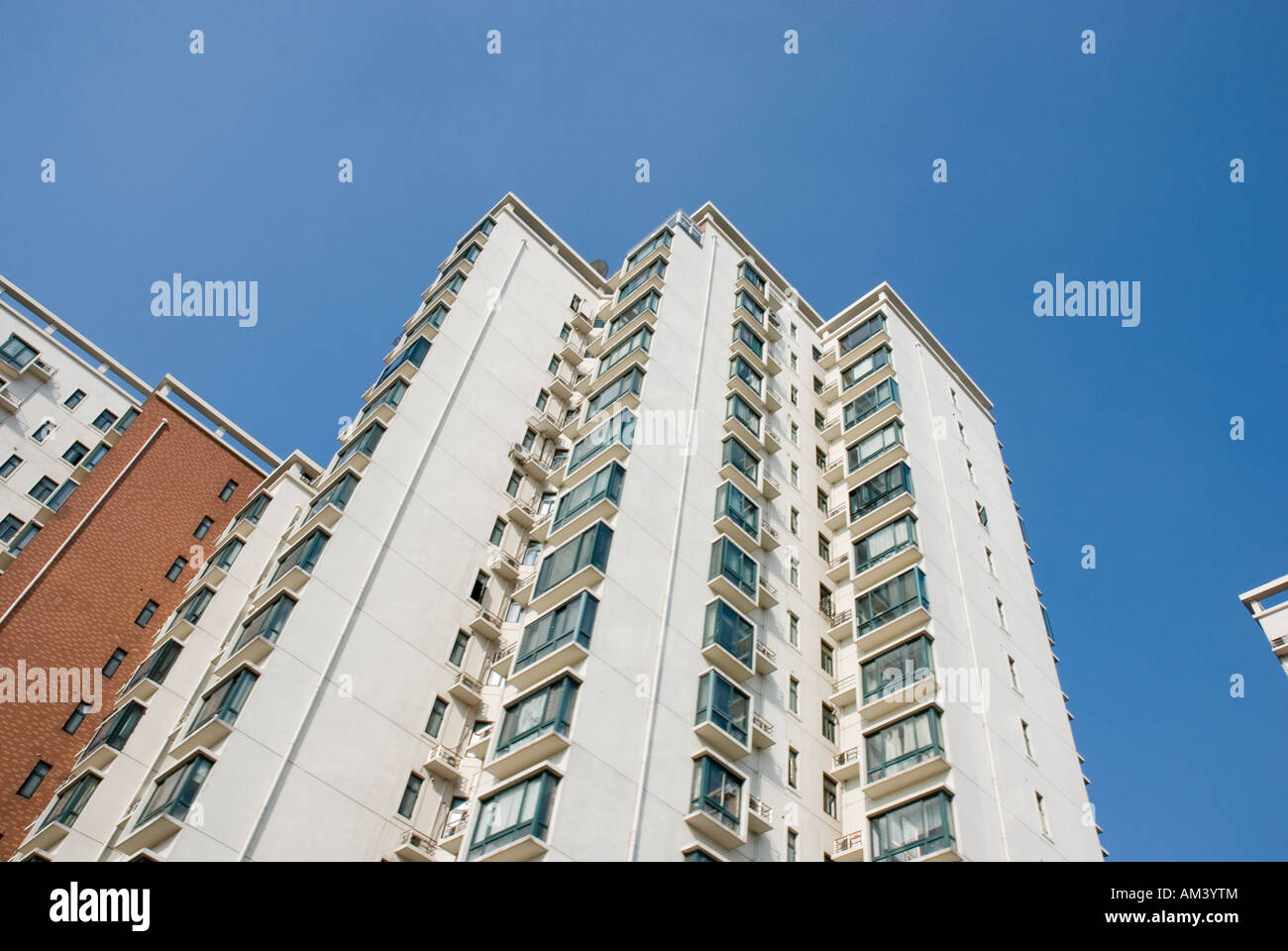 Appartment buildings in Shanghai China Stock Photo