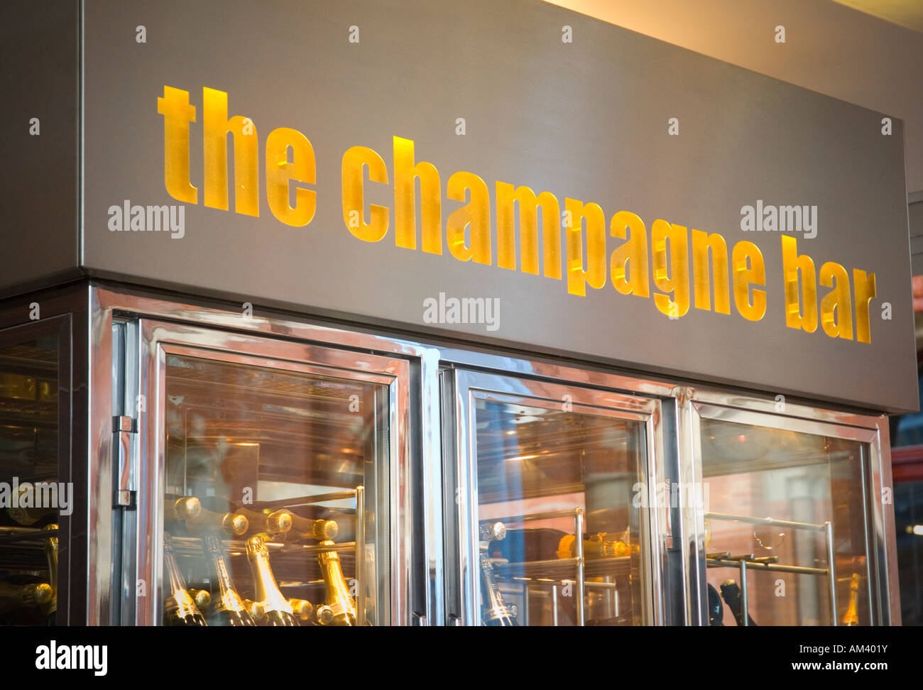 The Champagne Bar Stock Photo