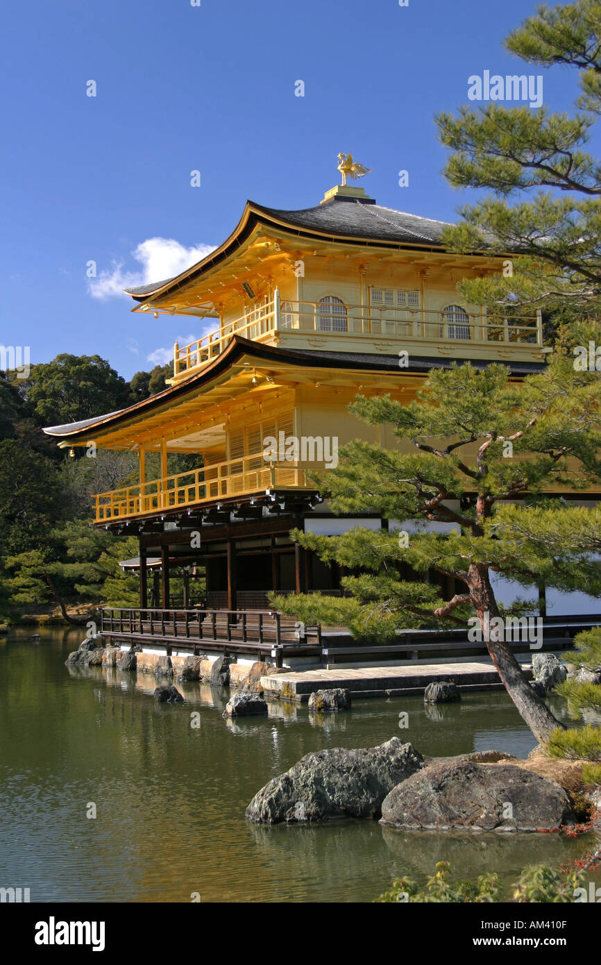 Famous Kyoto Tourist Attraction The Golden Temple Kinka Kuji In