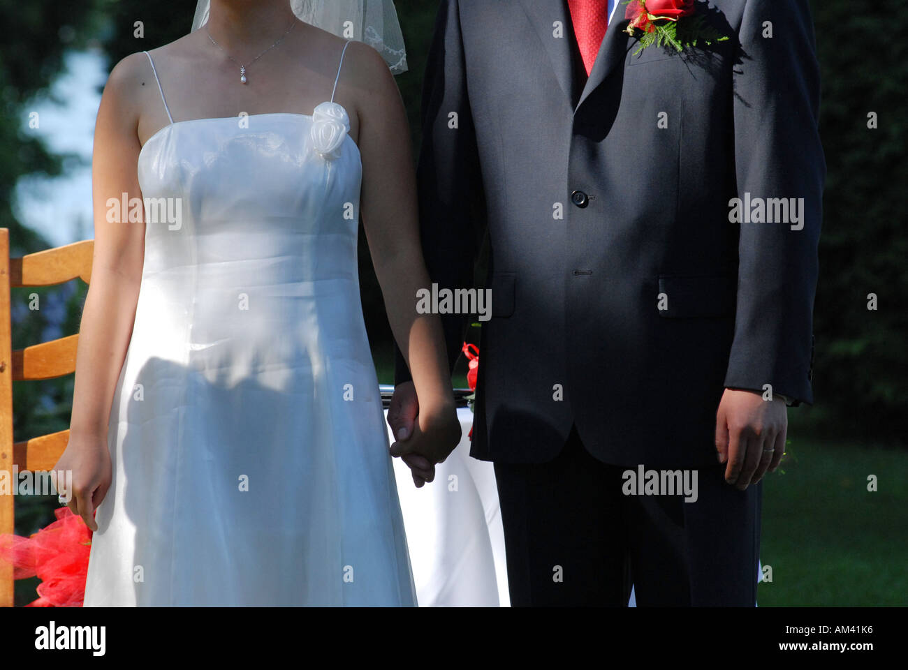 Bride and groom Stock Photo