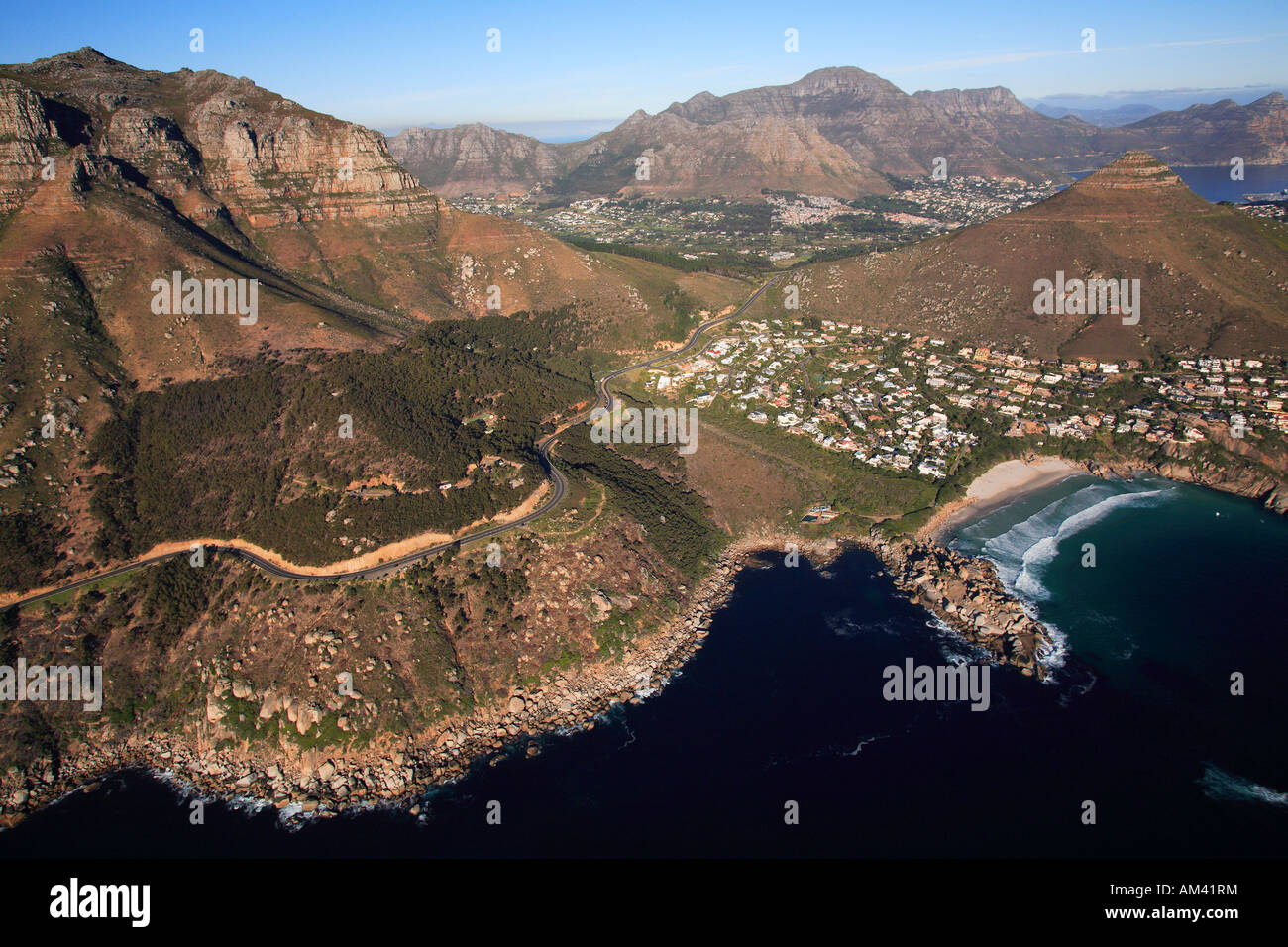 South Africa, Cape Town, Llandudno beach (aerial view Stock Photo Alamy