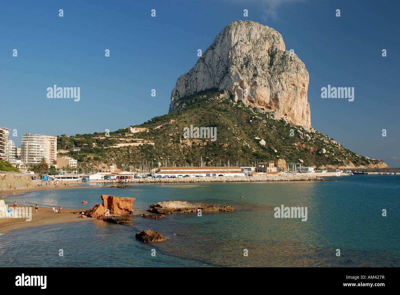 Mediterranean Resort Calpe, Spain Stock Photo