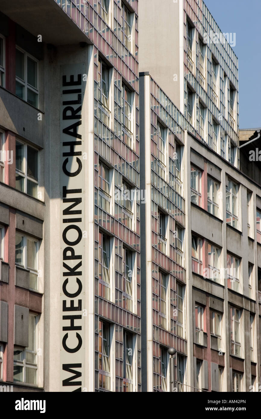 Europe, Germany, Berlin, Checkpoint Charlie Sign Stock Photo - Alamy