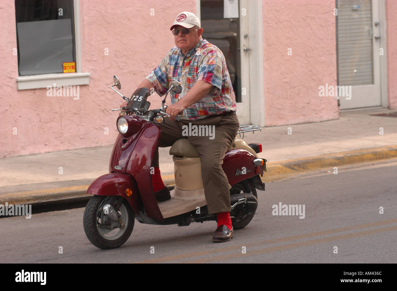 Moped Key West Florida Stock Photo Alamy